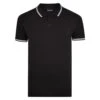 Bigdude Tipped Polo Shirt Black Tall